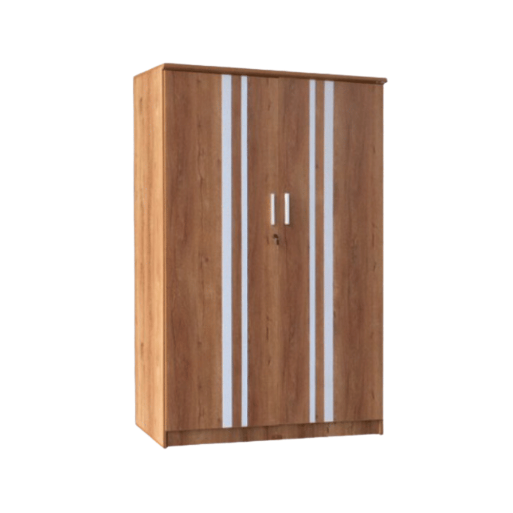 ตู้เสื้อผ้า 2 บานเปิด WISDOM DESIGN FURNITURE รุ่น WR403 120 ซม. สีไม้สัก